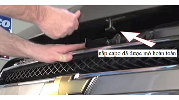 Các bước mở nắp ca pô