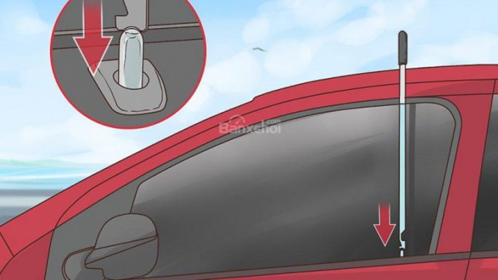 Luồn que sắt vào que giữa kinh